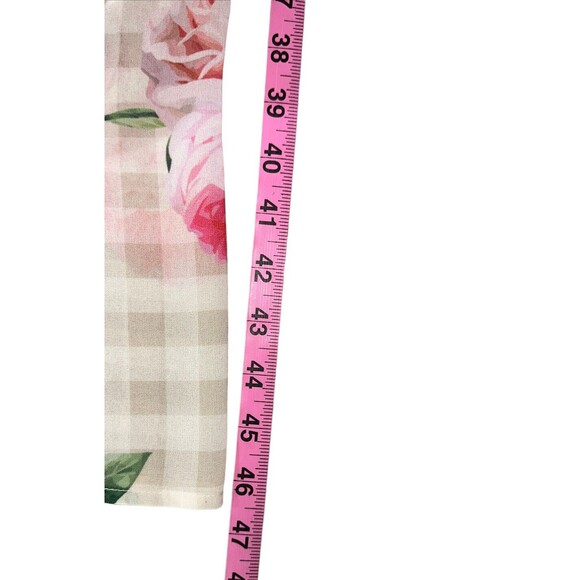 MONROE And MAIN Sheer Dress With Side Slits Size 1X Plus Floral Short Sleeve Key - Picture 9 of 9